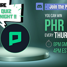 IT IS ANOTHER PHORE (PHR) TRIVIA QUIZ DAY!