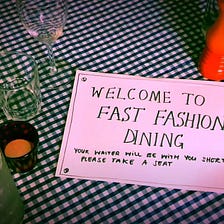 Fast fashion dinning (Scotland)