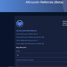 Altrucoin Referral Platform