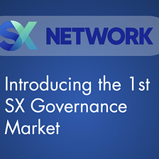 Introducing Governance Markets