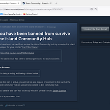 Apparently I didn’t Survive The Island — XO Games Banned Me for “Being a Fanboy”