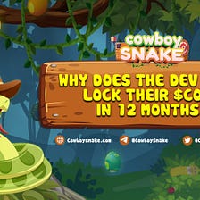Why Does The Cowboy Snake Dev Team Lock Their COWS In 12 Months?