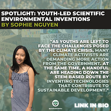Spotlight: Youth-led scientific environmental inventions