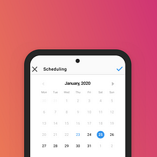 Adding a scheduling feature to Instagram.