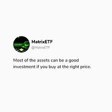 The moment has come to invest in the MatrixETF project.