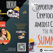 Moon Maker Protocol Leadership Talks: Opportunities in Cryptocurrency amidst COVID-19 on Clubhouse…