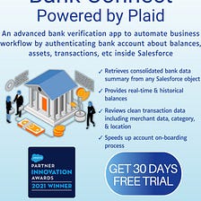 PLAID Salesforce Integration: Bank Connect