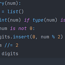Dev2# “To Binary” function (Python)