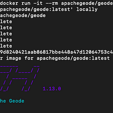 Running Apache Geode With Docker
