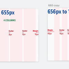 Responsive layout grid guide for designers