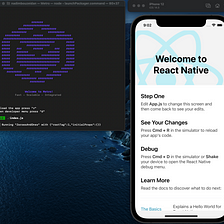 How to create a React Native application on macOS.