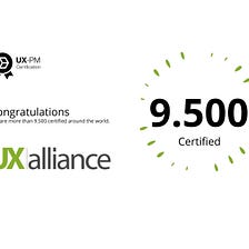 Over 9,500 UX-PM Certifications around the world
