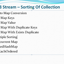 Java 8 Stream — Sorting Of Collection