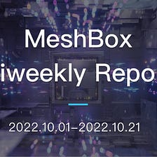 MeshBox Biweekly Report (2022.10.01–2022.10.21)
