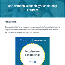 Bertelsmann Scholarship — Introduction to Azure Applications Nanodegree Program. Phase I