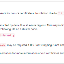 Rotating AKS Cluster Certificates