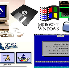 4MB of RAM, Windows 3.1, a 3.5" floppy drive, Oregon Trail, dial-up, AOL, & QBasic