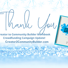 Creator to Community Builder Workbook, Coming Soon!