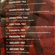 Debunking propaganda; the “8 Personal Tax Hikes” leaflet
