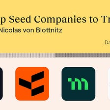Top Seed Companies: Tavus, Vergo, Makelog, Spontivly