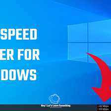 Net speed Monitor for Windows