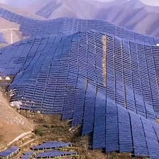 China’s Solar panel farm on top of Mount Taihang