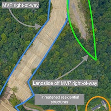 Photos of Insanity: Active Landslide Threatens Lives Along Route of Mountain Valley Pipeline