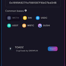 Speculate on the price of CrypToadz by GREMPLIN NFT without having to buy the actual NFT