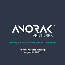 2018 Anorak Partner Meeting Slides