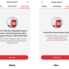 UX Writing Case Study: MyTelkomsel Coupon Page (in Bahasa)