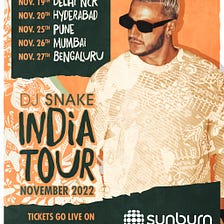 DJ Snake Announces Massive six city India Tour with Sunburn Arena