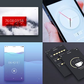 Timer UI Inspiration. via Muzli | by Muzli | Muzli - Design Inspiration