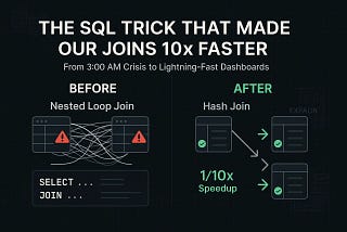 The One SQL Trick That Made Our Joins 10x Faster in Production