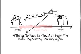 To start the DE career again, I will keep these 4 things in mind