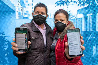 Taking innovation global with two-way communications with refugees
