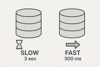 Not kidding, One line of SQL brought down our query time from 3s to 300ms.