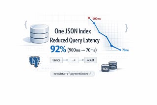 Production DB Finding: One JSON Index Reduced Query Latency 92% (900 ms → 70 ms)
