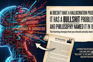 AI Doesn’t Have a Hallucination Problem. It Has a Bullshit Problem & Philosophy Named It in 1986.