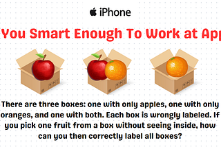 Can You Pass This Apple-Orange Interview At Apple 🍎?