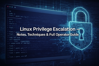 Linux Privilege Escalation — Notes, Techniques & Full Operator Guide