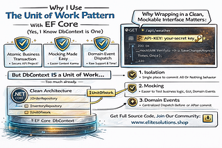 Why I Use The Unit of Work Pattern With EF Core (Yes, I Know DbContext Is One)