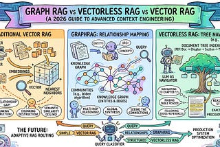 GraphRAG vs Vectorless RAG vs Vector RAG (A 2026 Guide to Advanced Context Engineering)