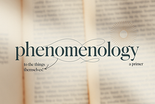 Phenomenology, A Primer