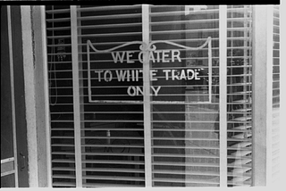 I Came Across My First 2025 “Whites Only” Sign