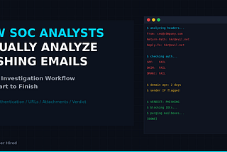 How SOC Analysts Actually Analyze Phishing Emails From Start to Finish