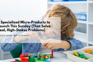 6 Specialized Micro-Products to Launch This Sunday (That Solve Real, High-Stakes Problems)