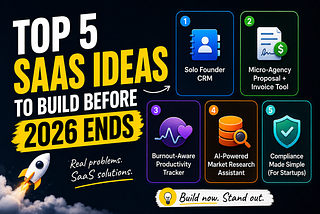 Top 5 SaaS Ideas to Build Before 2026 Ends