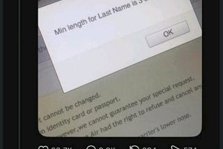 Your Last Name Is Invalid