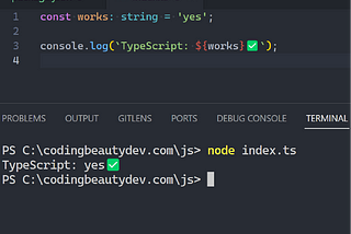 New: Built-In TypeScript Support In Node.js — Finally