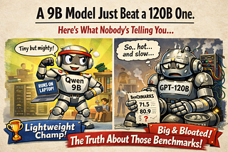 A 9B Model Just Beat a 120B One. Here’s What Nobody’s Telling You.